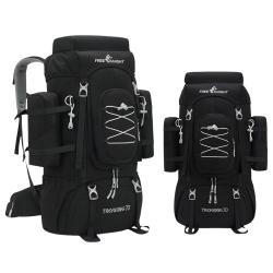 Sac &agrave; Dos Randonn&eacute;e 70L Imperm&eacute;able Alpinisme Trekking Camping Voyage L&eacute;ger Vert et Noir