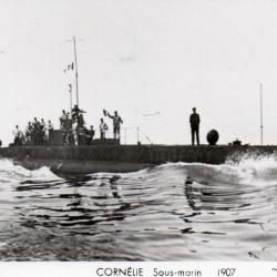 Carte postale sous-marin Corn&eacute;lie 1907 -N&deg;8163