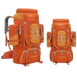 Sac &agrave; Dos Randonn&eacute;e 70L Imperm&eacute;able Alpinisme Trekking Camping Voyage L&eacute;ger Orange