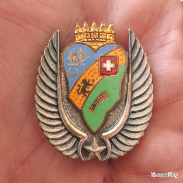 INSIGNE BA 210 ALGER ( GUERRE ALGERIE - AUGIS LYON )