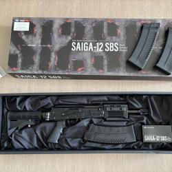 Saiga 12K SBS Tokyo Marui - &Eacute;tat neuf + 2 chargeurs 90coups