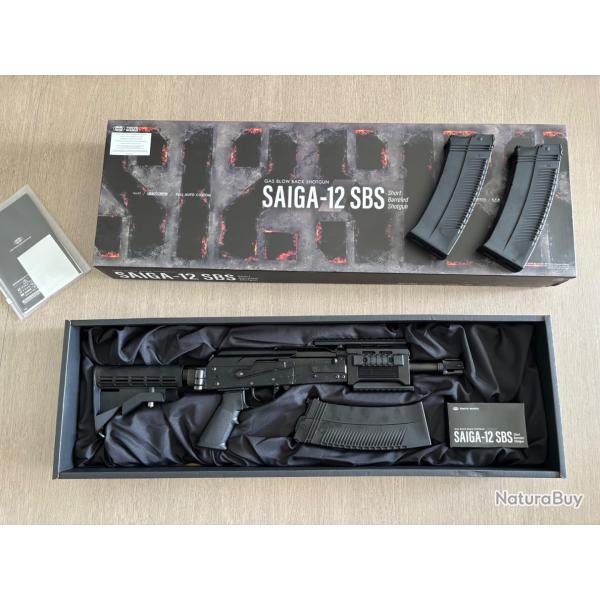 Saiga 12K SBS Tokyo Marui - �tat neuf + 2 chargeurs 90coups