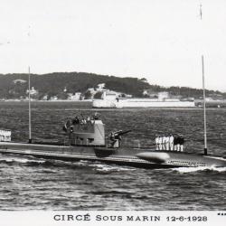Carte Postale Sous-Marin Circ&eacute; 12-6-1928 -N&deg;8164