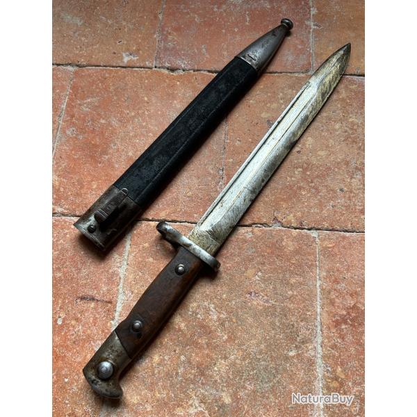 Ba�onnette allemande 1871/84 r�giment�e - WW1