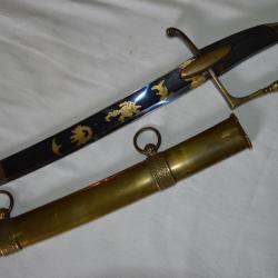 SABRE OFFICIER CAVALERIE LEGERE CONSULAT & EMPIRE- HUSSARD-CHASSEUR A CHEVAL-FRENCH SABRE NAPOLEON