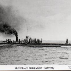 Carte Postale Sous-Marin Berthelot 1909-1919 -N&deg;8170