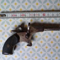 PETIT PISTOLET DE CYCLISTE EN CALIBRE 22,TR&Egrave;S BON ETAT , CAT&Eacute;GORIE D