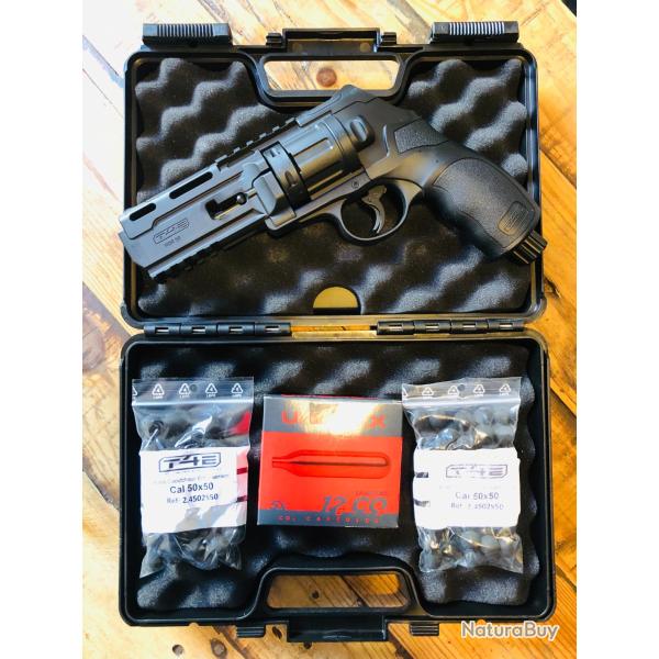 PACK COMPLET NEUF - Revolver de d�fense Umarex T4E HDR 50 - Cal. 50 - 11 Joules