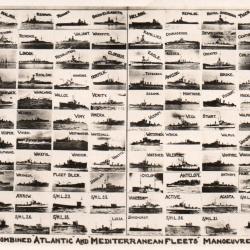Carte postale de 1931 des manoeuvres des flottes combin&eacute;es de l'Atlantique -N&deg;8175