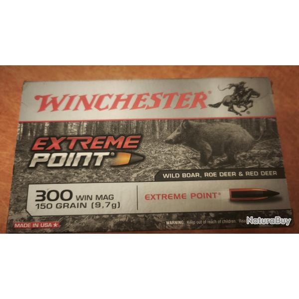 Balles 300 win mag WINCHESTER EXTR�ME POINT 150GRS de