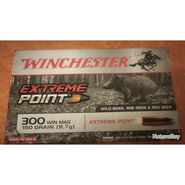 Balles 300 win mag WINCHESTER EXTR�ME POINT 150GRS de