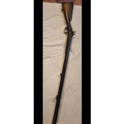Fusil ancien &agrave; double canon c&ocirc;te-&agrave;-c&ocirc;te � chien ext&eacute;rieur, double d&eacute;tente � pi&egrave;ce de collection