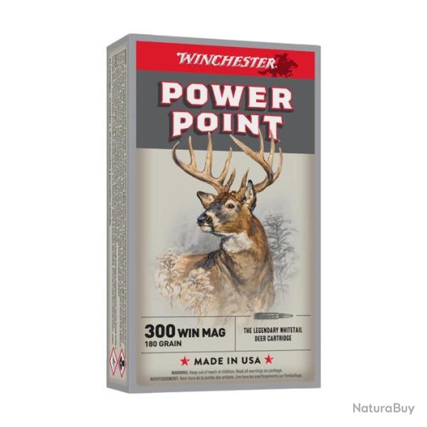 Balles Winchester Power Point - Cal. 300 Win mag - 300 Win MAG / 180 / Par 1