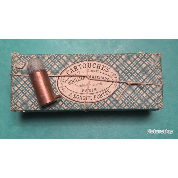 Une rare 12 mm a broche longue port�e de Houllier Blanchard a Paris/ prix net , Poudre noire