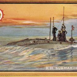 Carte postale H.M. Submarine No 2 Holland Class -N&deg;8177