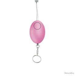 ALARME ANTI-AGRESSION PORTE-CLEFS 120 D&Eacute;CIBELS - ROSE