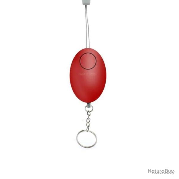 ALARME ANTI-AGRESSION PORTE-CLEFS 120 D�CIBELS - ROUGE
