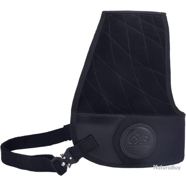 PROTECTION D'�PAULE POUR GAUCHER - CUIR ET TOILE - NOIR - LIVRAISON GRATUITE