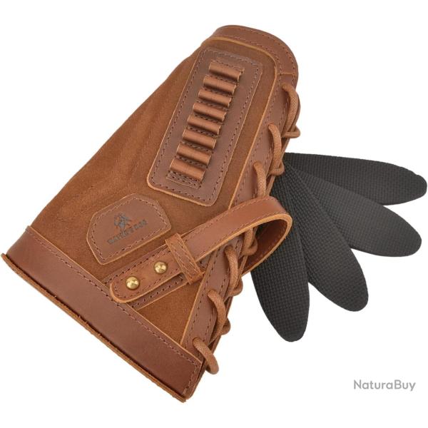 SABOT AMORTISSEUR AVEC CARTOUCHI�RE 22LR + 4 INSERTS - DROITIER - MARRON - LIVRAISON GRATUITE