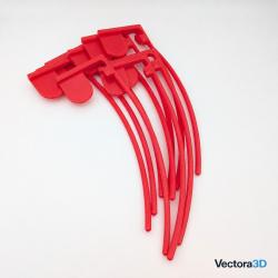 Lot x10 T&eacute;moins de Chambre Vide Rouges - S&eacute;curit&eacute; Tir Sportif - Chamber Flag