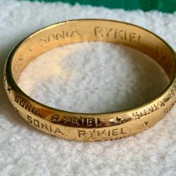 Sonia Rykiel bracelet Jonc grav&eacute; Sonia Rykiel Paris - vantage iconique
