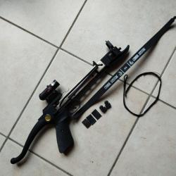 A SAISIR - Pistolet arbalete COBRA 80lb avec vis&eacute;e laser rouge GAMO en TBE