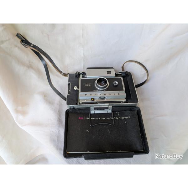 APPAREIL PHOTO POLARO�D ANCIEN " POLARO�D 250 " AVEC SA NOTICE ET BO�TE DE TRANSPORT