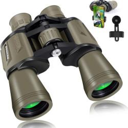 Jumelles 20x50 Vision Nuit Tactiques BAK4 Prisme FMC Lentille &Eacute;tanches Chasse P&ecirc;che Randonn&eacute;e