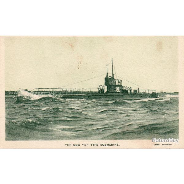 Carte Postale "THE NEW "E" TYPE SUBMARINE"-N�8184