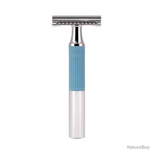 Rasoir Muhle NEO de s�curit� chrom�/bleu