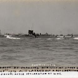 Carte postale HMS/m. ES E.CLASS. Comm. 18/6/1914 -N&deg;8187
