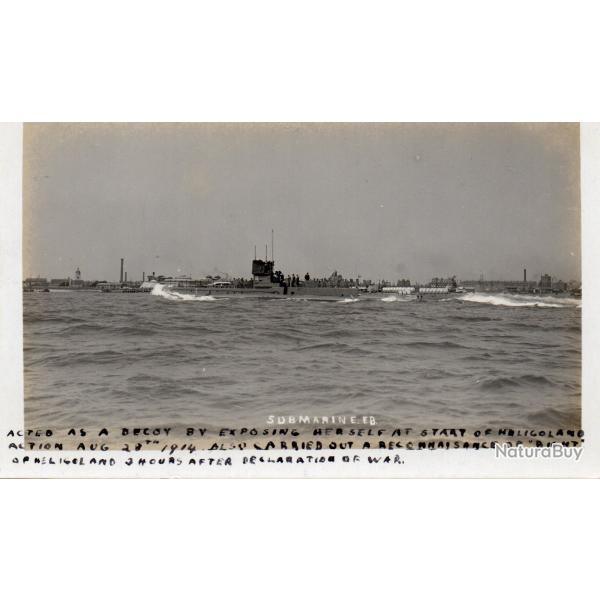Carte postale HMS/m. ES E.CLASS. Comm. 18/6/1914 -N�8187