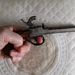 PISTOLET DE GOUSSET POCHE VOYAGE 12mm ELG Li&egrave;ge 19e