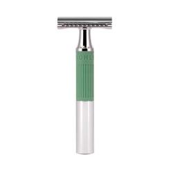 Rasoir Muhle NEO de s&eacute;curit&eacute; chrom&eacute;/vert