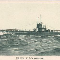 Carte postale sous-marin de type "E" -N&deg;8189
