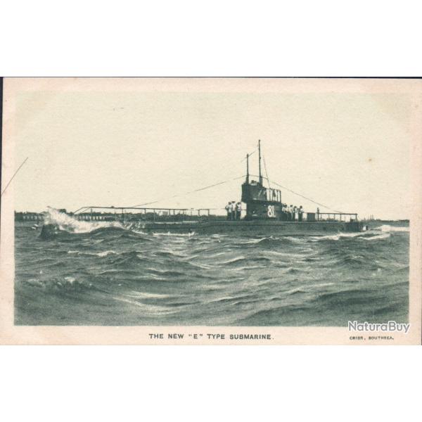 Carte postale sous-marin de type "E" -N�8189