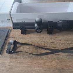 Lunette de battue hawke endurance WA 1-4&times;24 r&eacute;ticule lumineux montage fixe inclus