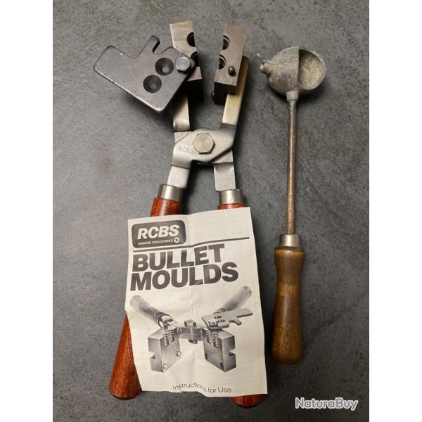 Moule a balle rcbs 45-255-SWC jamais servi + louche � plomb + pince RCBS