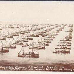 Carte postale de la Grande Revue du Couronnement &agrave; Spithead, 1911 -N&deg;8191