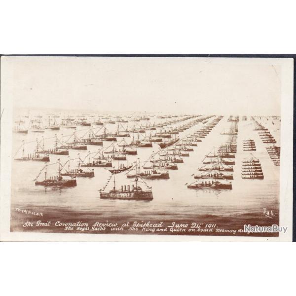 Carte postale de la Grande Revue du Couronnement � Spithead, 1911 -N�8191