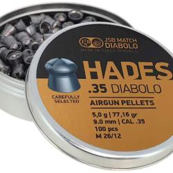 100 plombs JSB HADES cal 9 mm