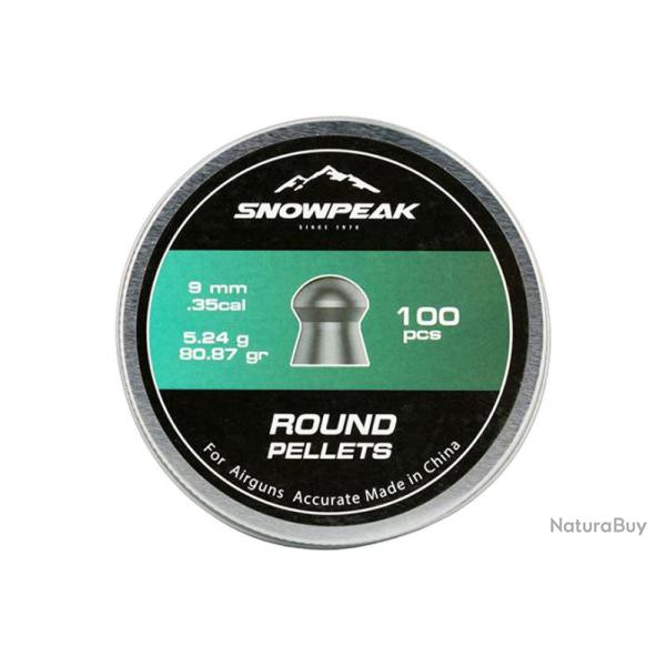100 Plombs d�m�s Calibre 9 mm Snowpeak