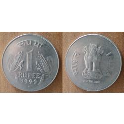 Inde 1 Roupie 1999 Piece Roupies Rupees Rupee