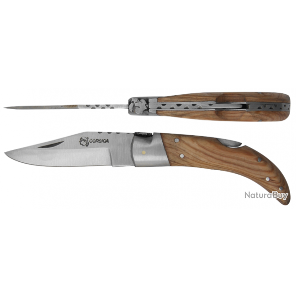 Couteau CORSE PINTUDA 11.5 cm Teck (2)