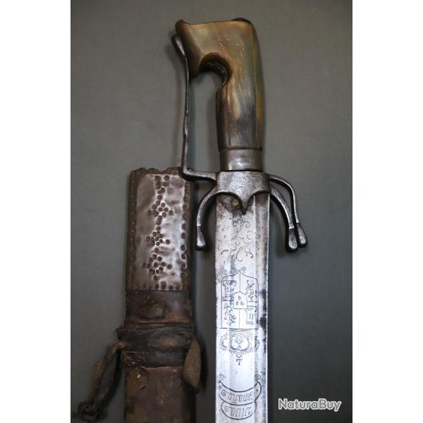 Sabre Nimcha � Lame Espagnole - Maghreb, Maroc, Alg�rie, 18�me Si�cle