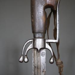 Sabre nimcha Marocain &agrave; forte lame Europ&eacute;enne - Maroc, 17&egrave;me si&egrave;cle