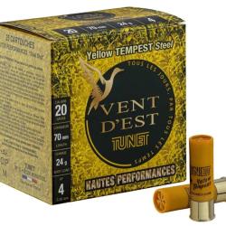 Cartouches TUNET Yellow TEMPEST 24g acier 20/70 5