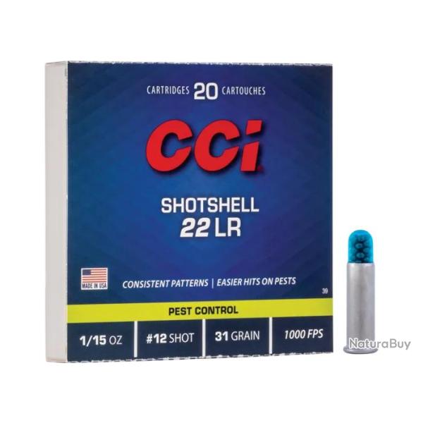 Balles 22 LR CCI Shotshell Plomb 12
