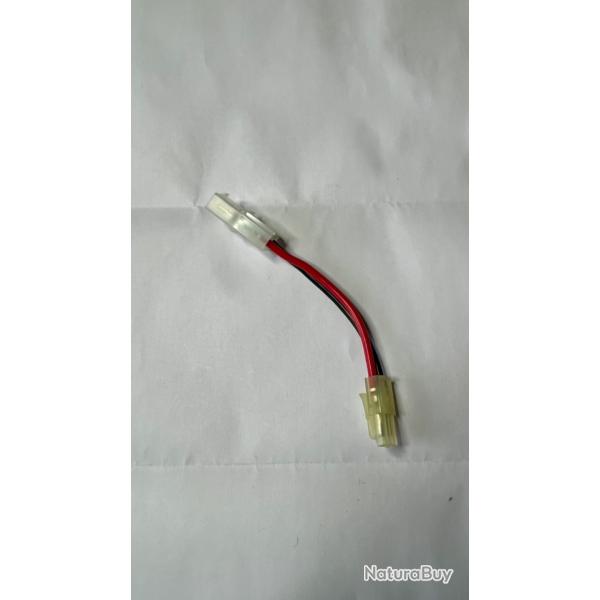Adaptateur batterie Tamiya Mini m�le / Large femelle