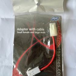 Adaptateur batterie petit femelle / large m&acirc;le